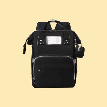 Mommy Bag with Changing Mat – Waterproof & Stylish - Black