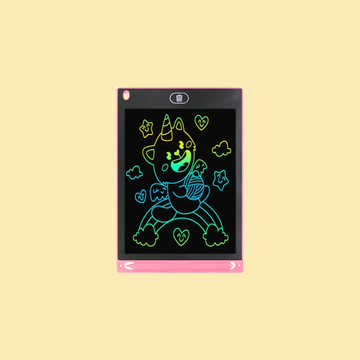 LCD Writing Tablet – Mess-Free Drawing for Kids - Pink - 8.5 inch