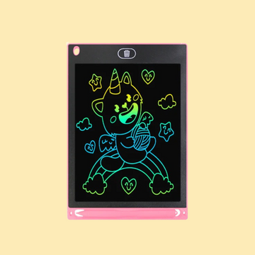 LCD Writing Tablet – Mess-Free Drawing for Kids - Pink - 12 inch