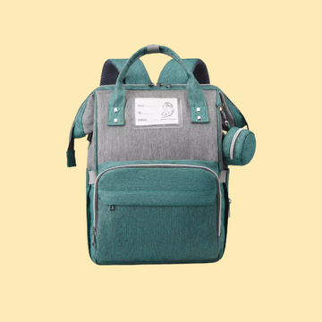 Mommy Bag with Changing Mat – Waterproof & Stylish - Cyan