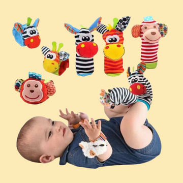 Cartoon Wristbands & Socks Set – Baby Essentials