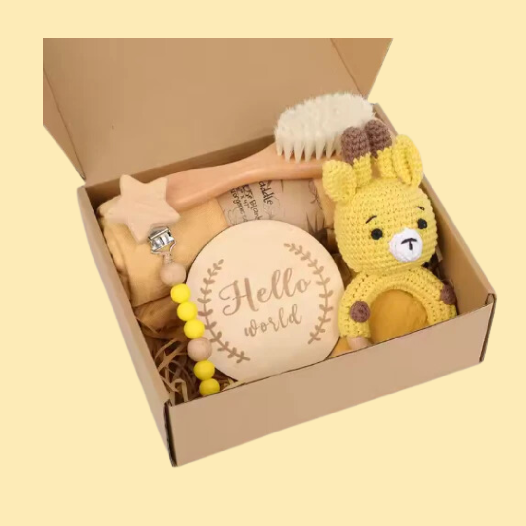 Baby Gift Box – Newborn Essentials Set - Yellow