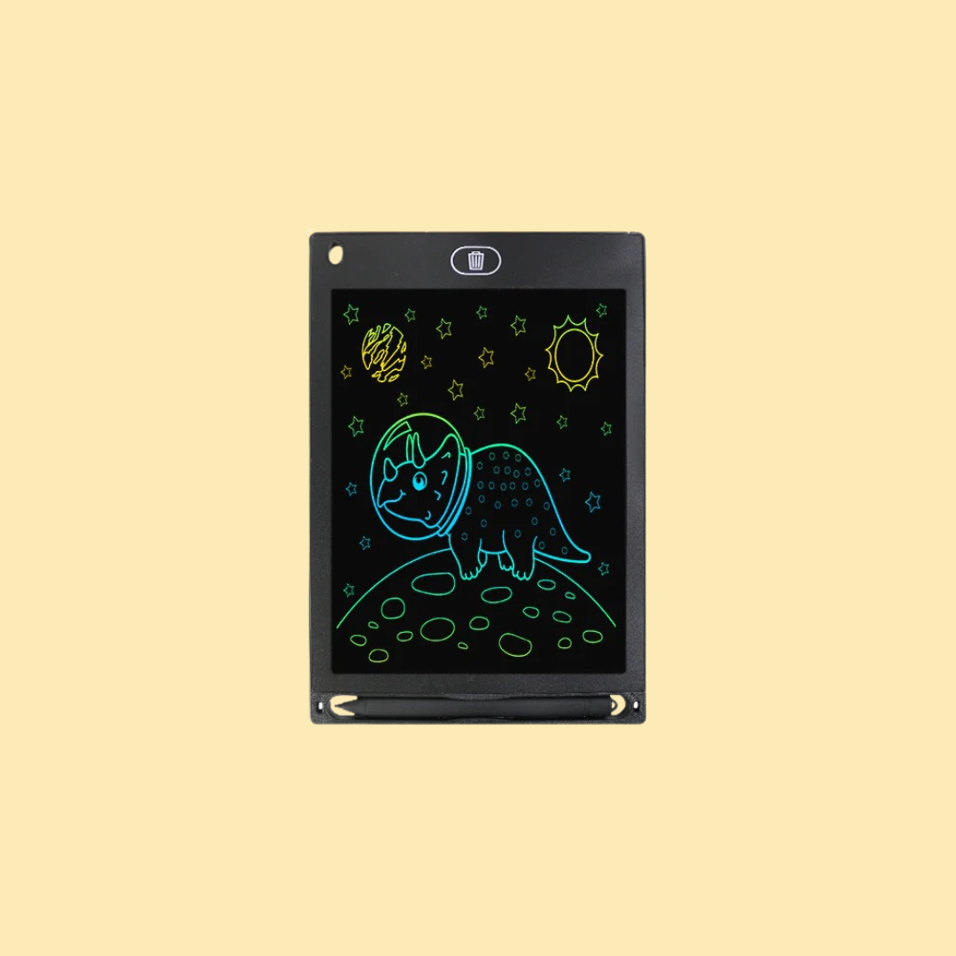 LCD Writing Tablet – Mess-Free Drawing for Kids - Black- 8.5 inch