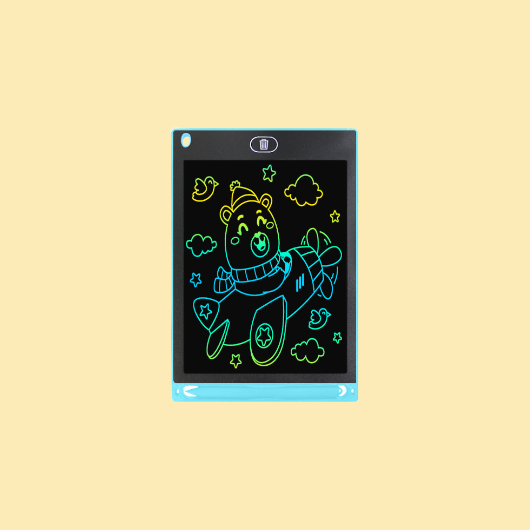 LCD Writing Tablet – Mess-Free Drawing for Kids - Blue - 8.5 inch