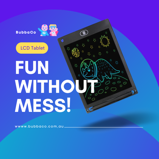 LCD Writing Tablet – Mess-Free Drawing for Kids - Blue
